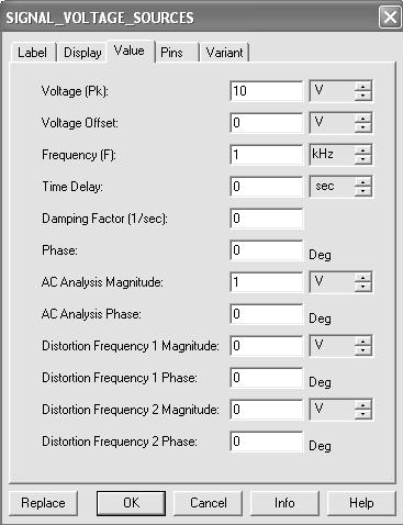 multisim sample circuits analyzed