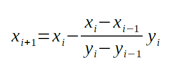 secant method formula